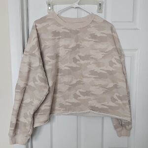 American Eagle Outfitters Cream Knit Sweater